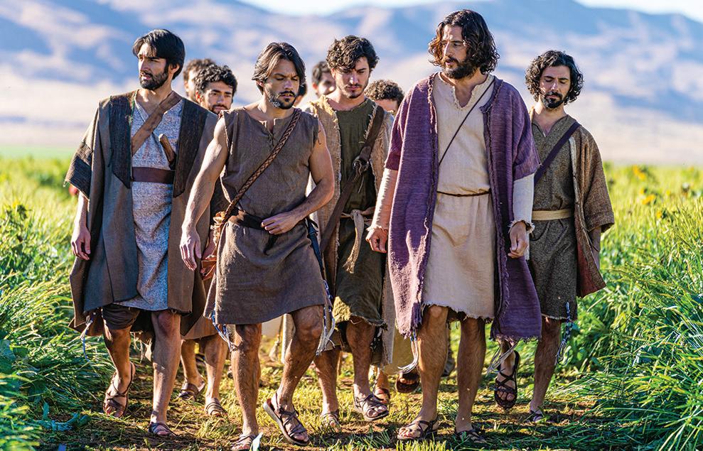 Jezus met leerlingen